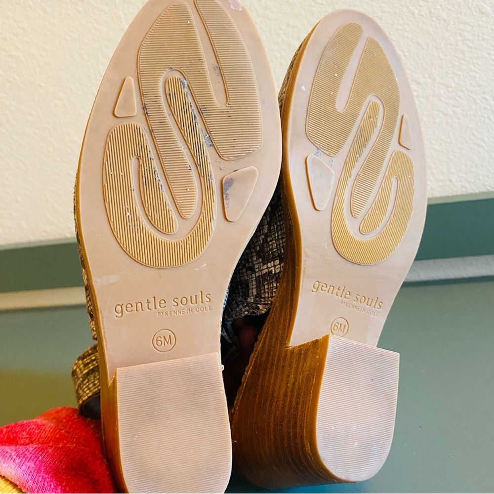 Gentle Souls Boots Ankle Harlie Python Sling Back 6 - Picture 6 of 8